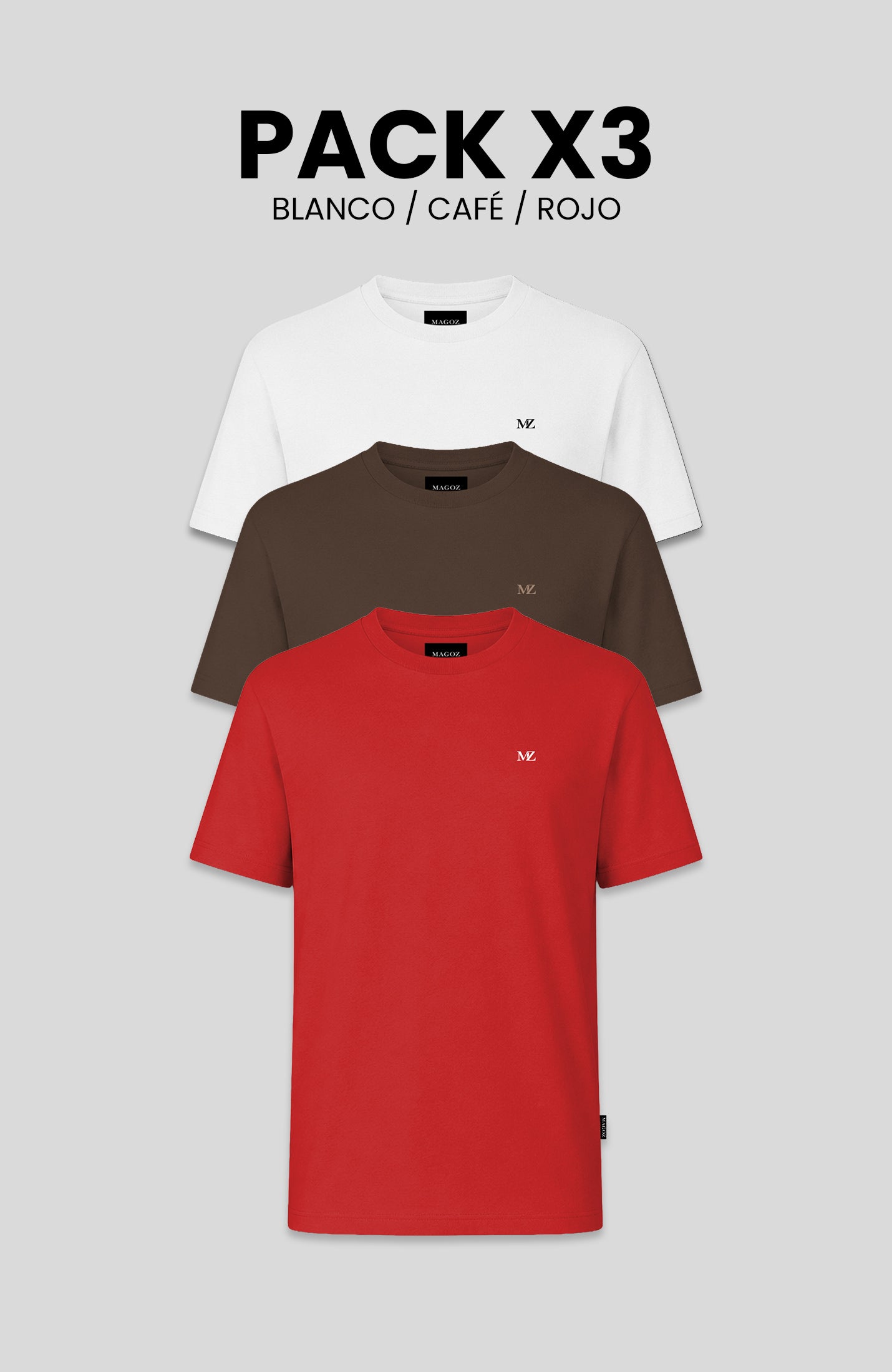 PACK TSHIRT MAGOZ ESSENCIAL