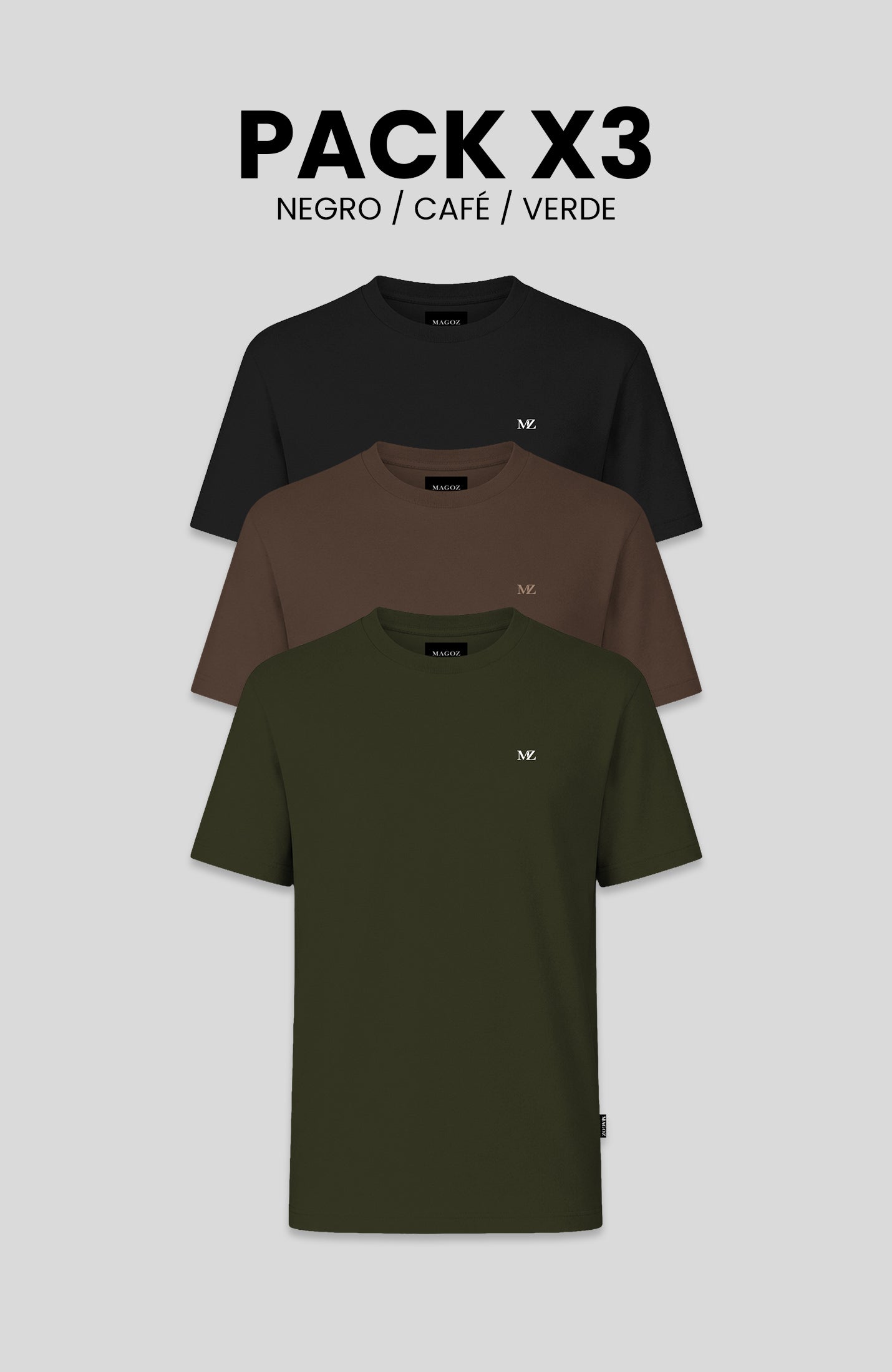 PACK TSHIRT MAGOZ ESSENCIAL
