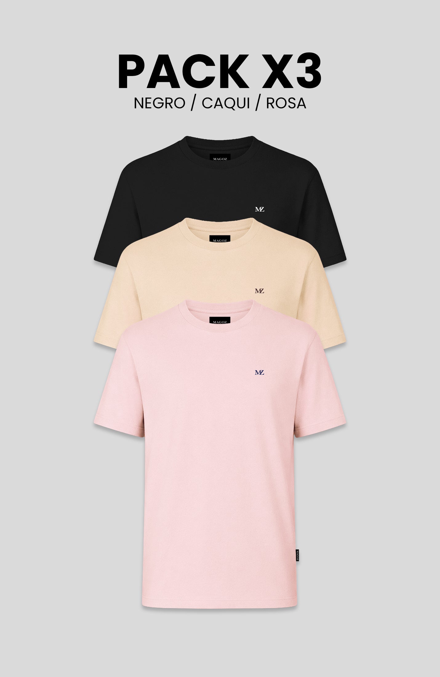PACK TSHIRT MAGOZ ESSENCIAL