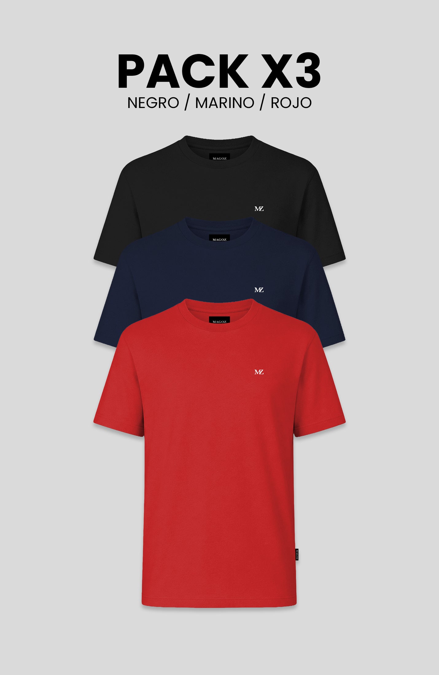 PACK TSHIRT MAGOZ ESSENCIAL