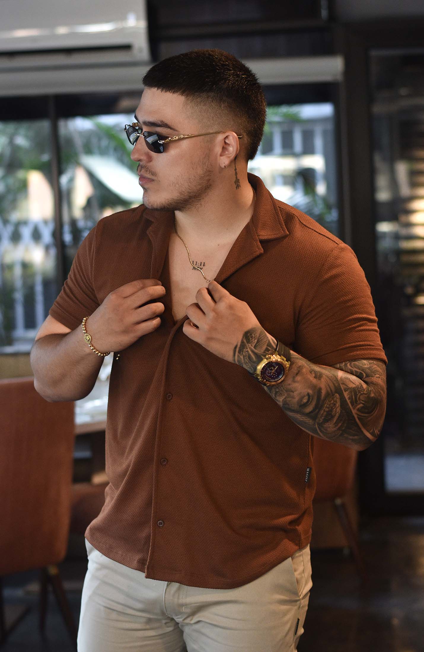 IBIZA TEXTURE SHIRT CAFE