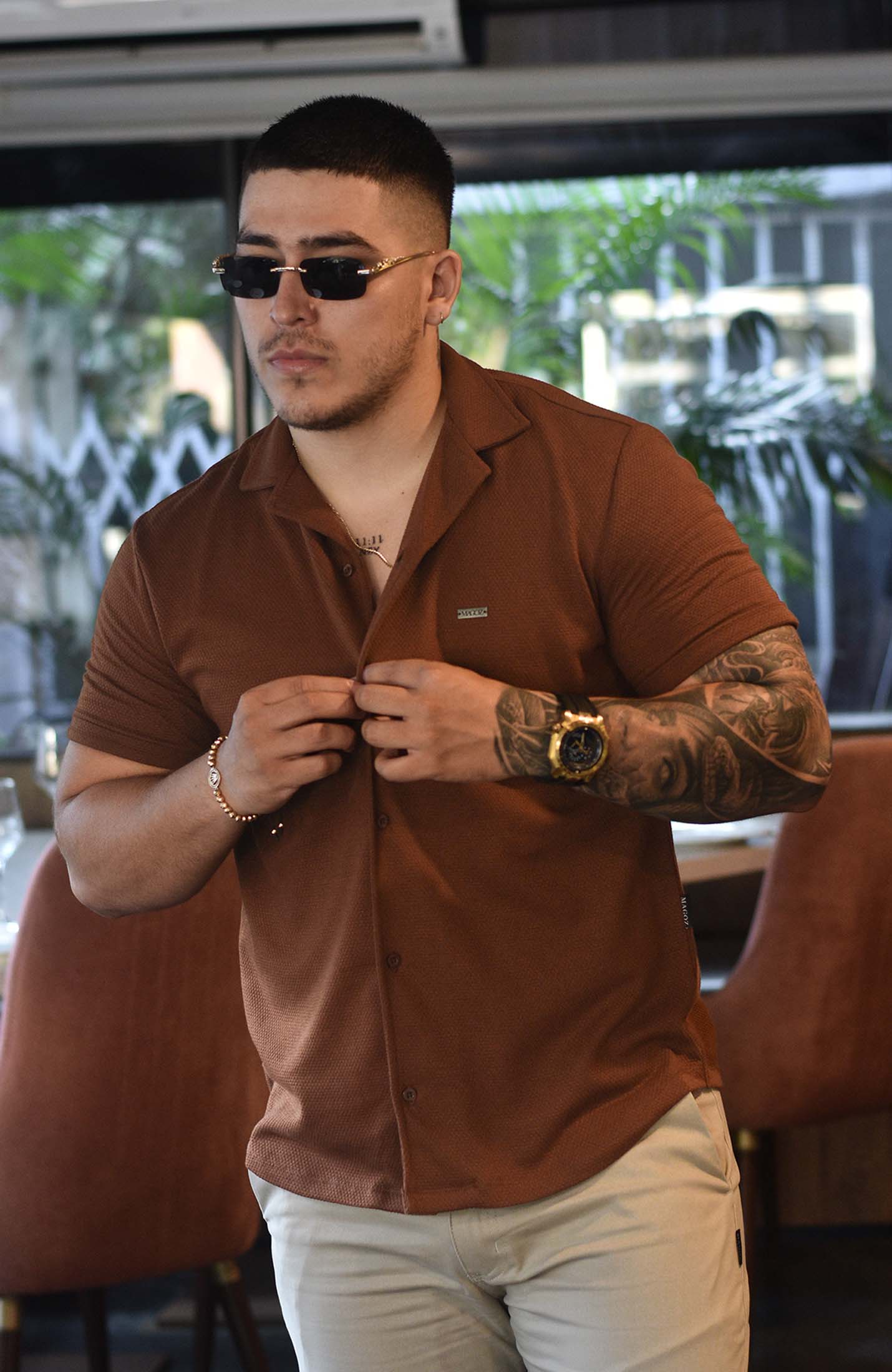 IBIZA TEXTURE SHIRT CAFE