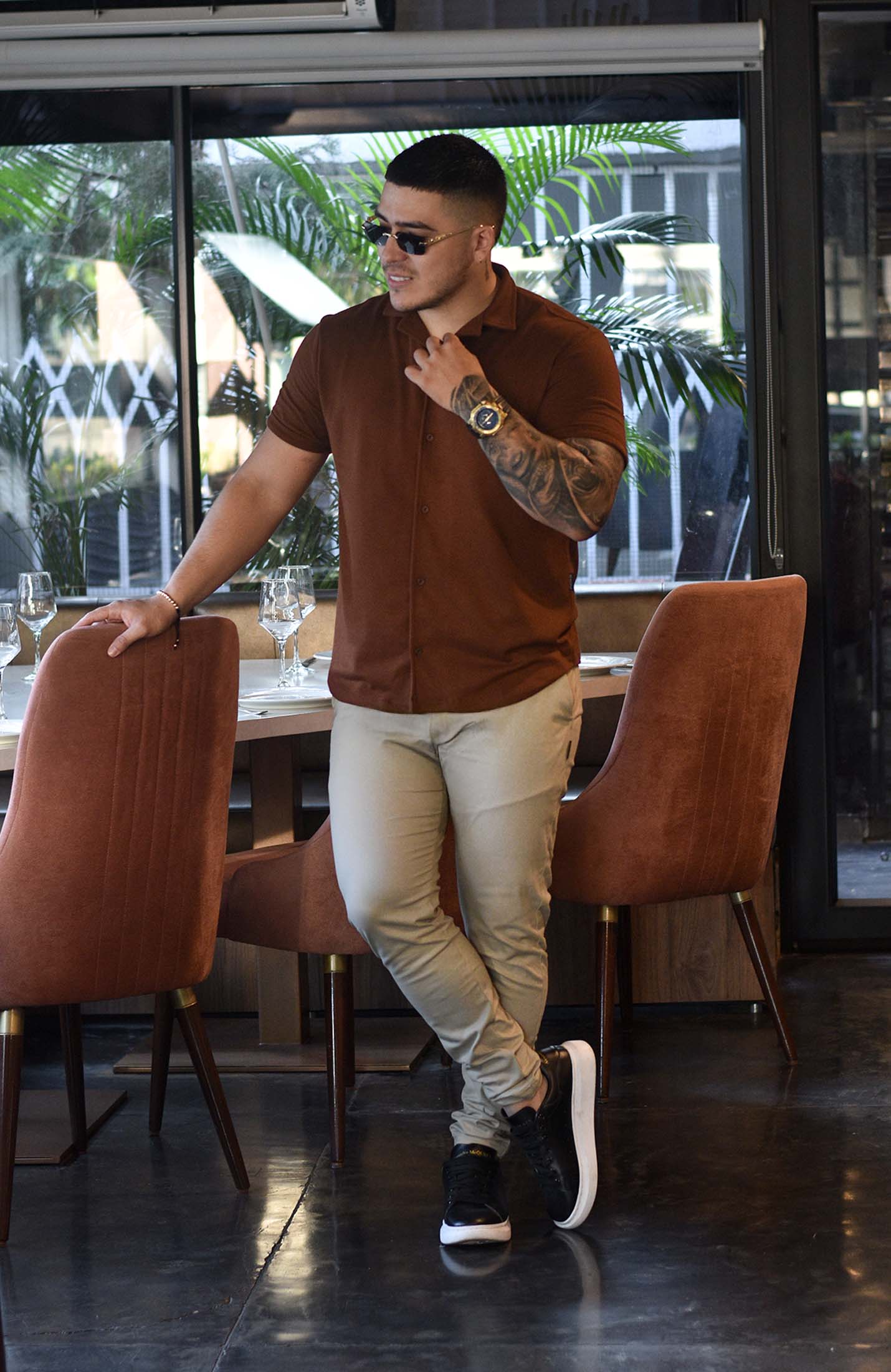 IBIZA TEXTURE SHIRT CAFE