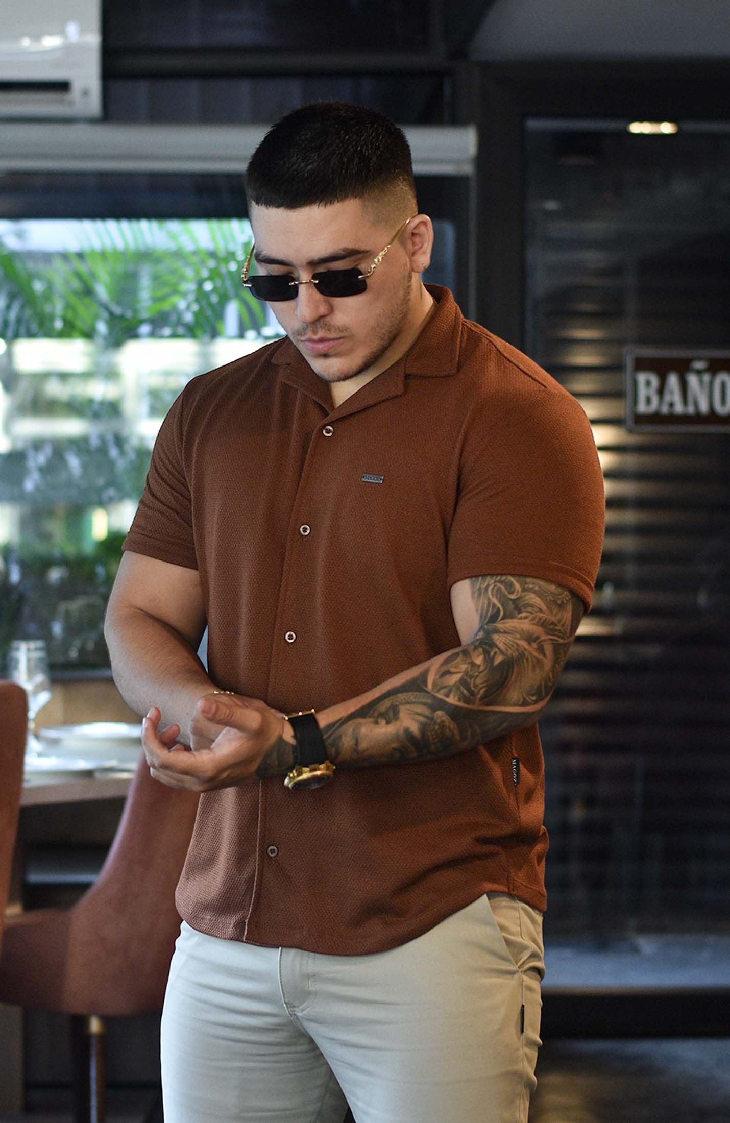 IBIZA TEXTURE SHIRT CAFE