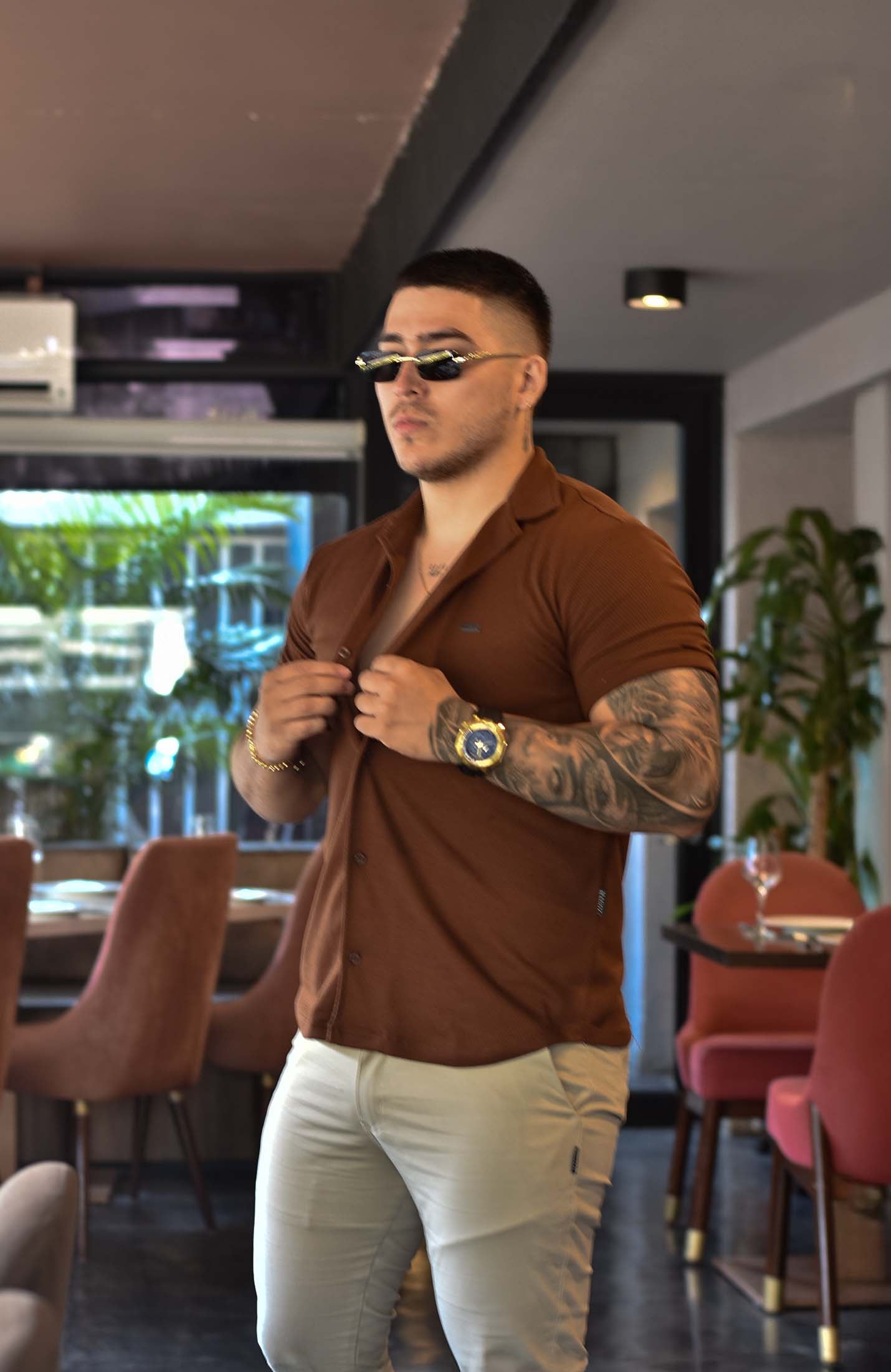 IBIZA TEXTURE SHIRT CAFE