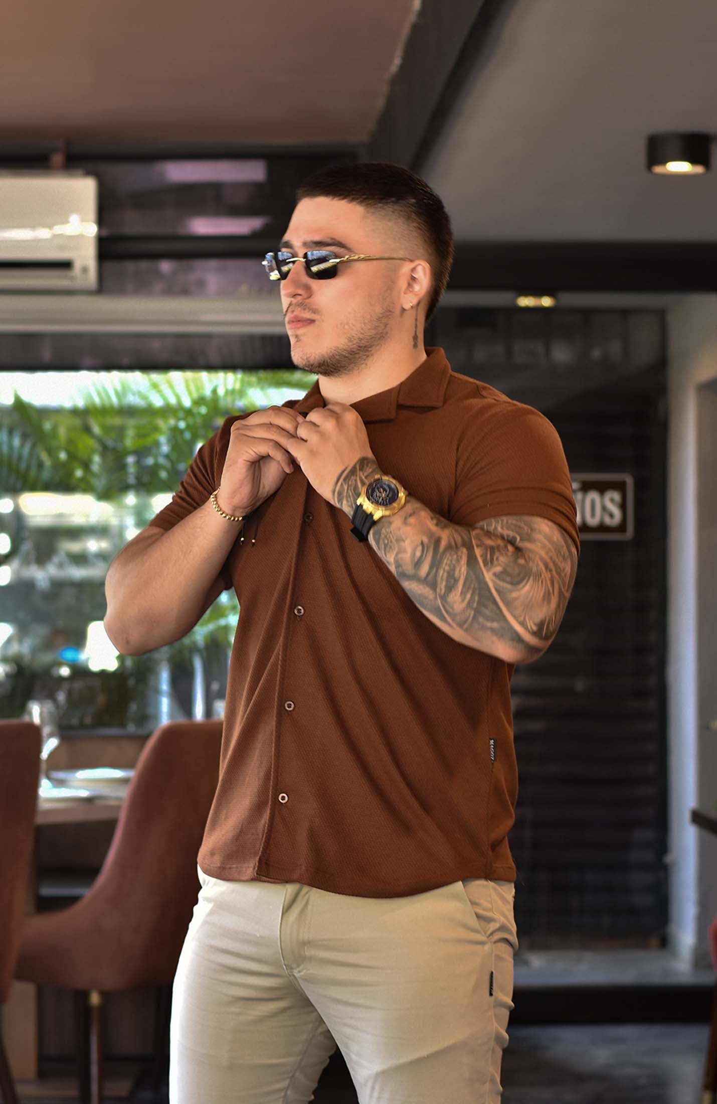 IBIZA TEXTURE SHIRT CAFE
