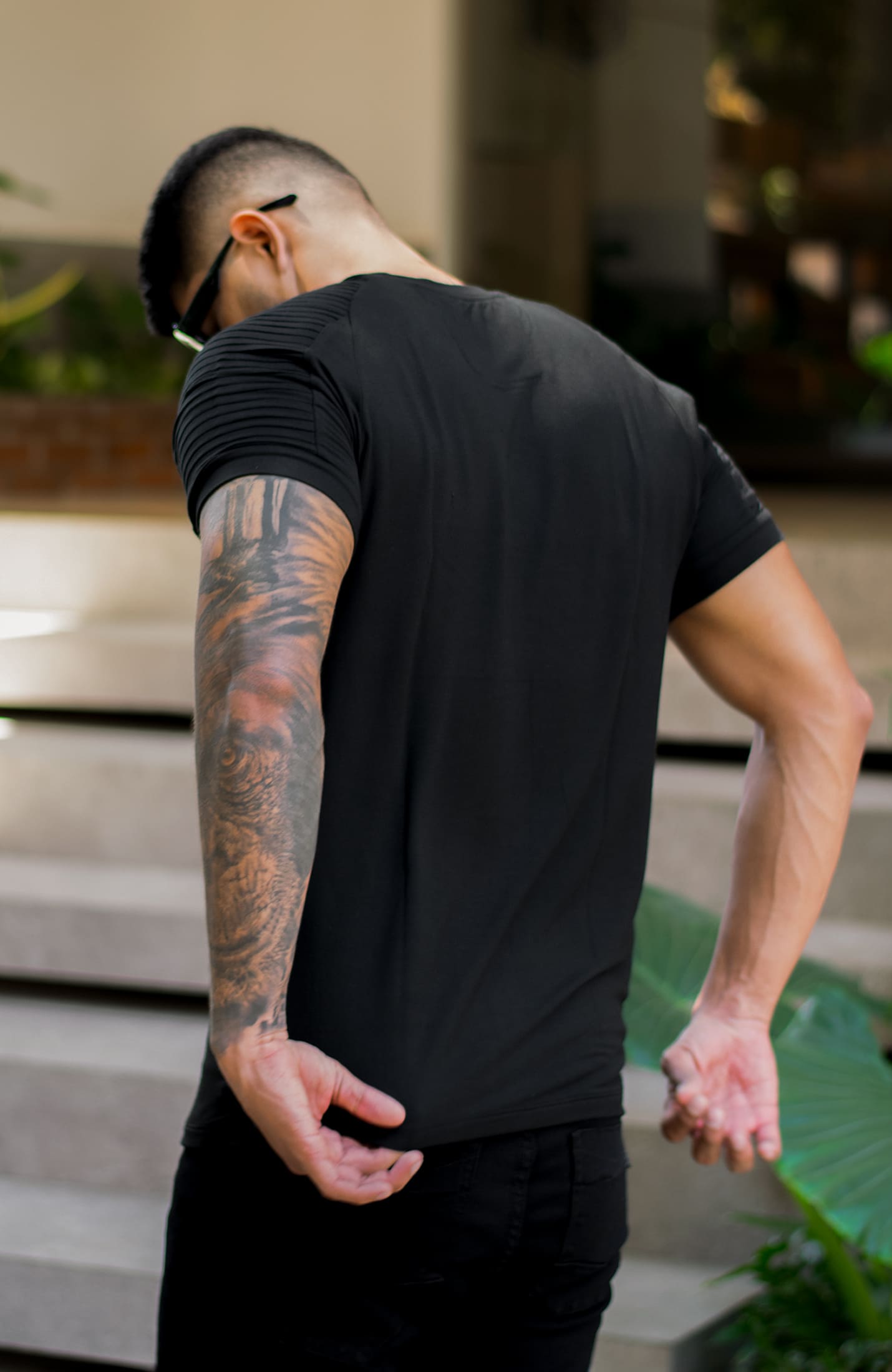 TSHIRT MAGOZ BIKER NEGRA