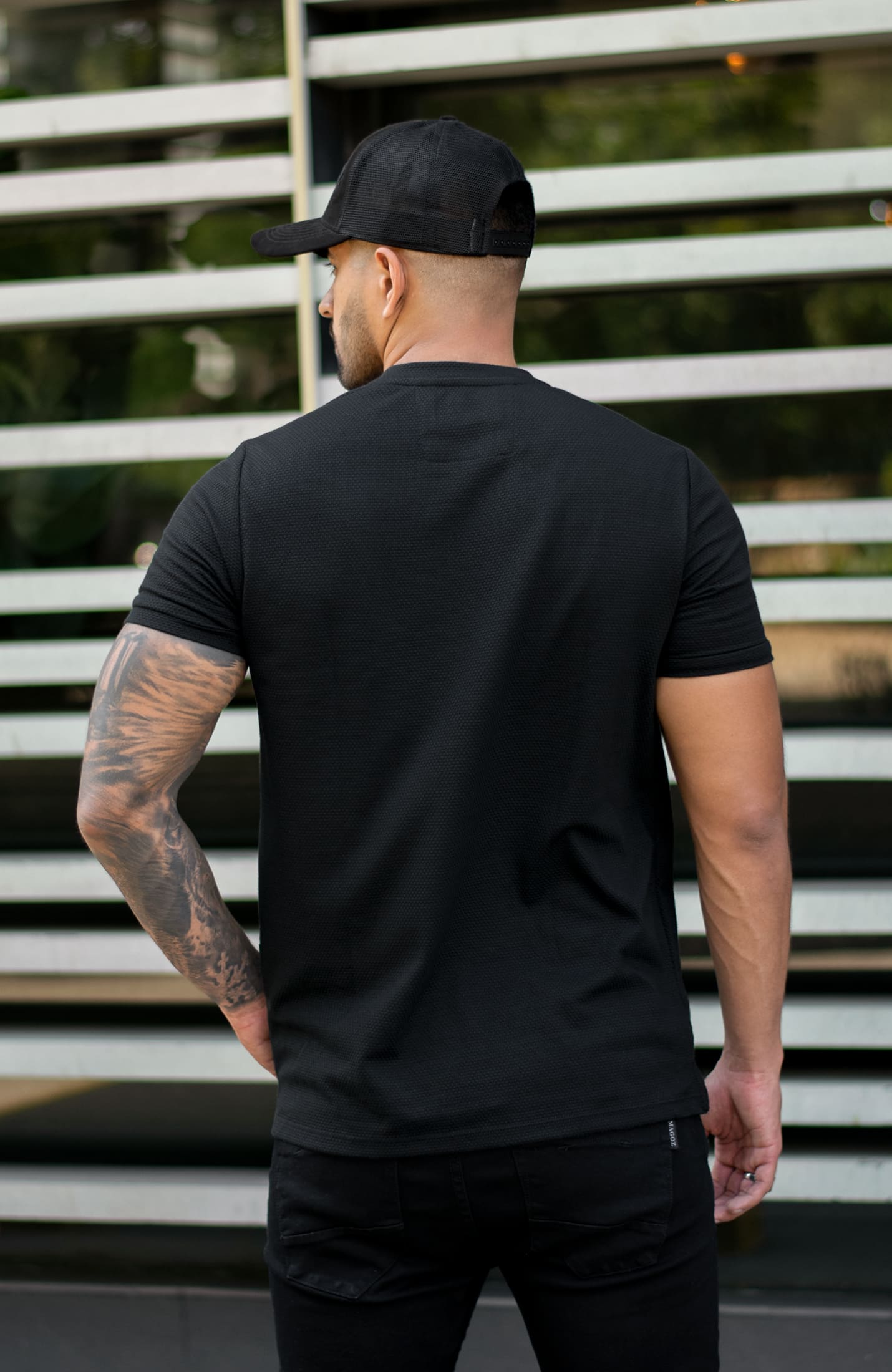 TSHIRT ZAIN NEGRA TEXTURA