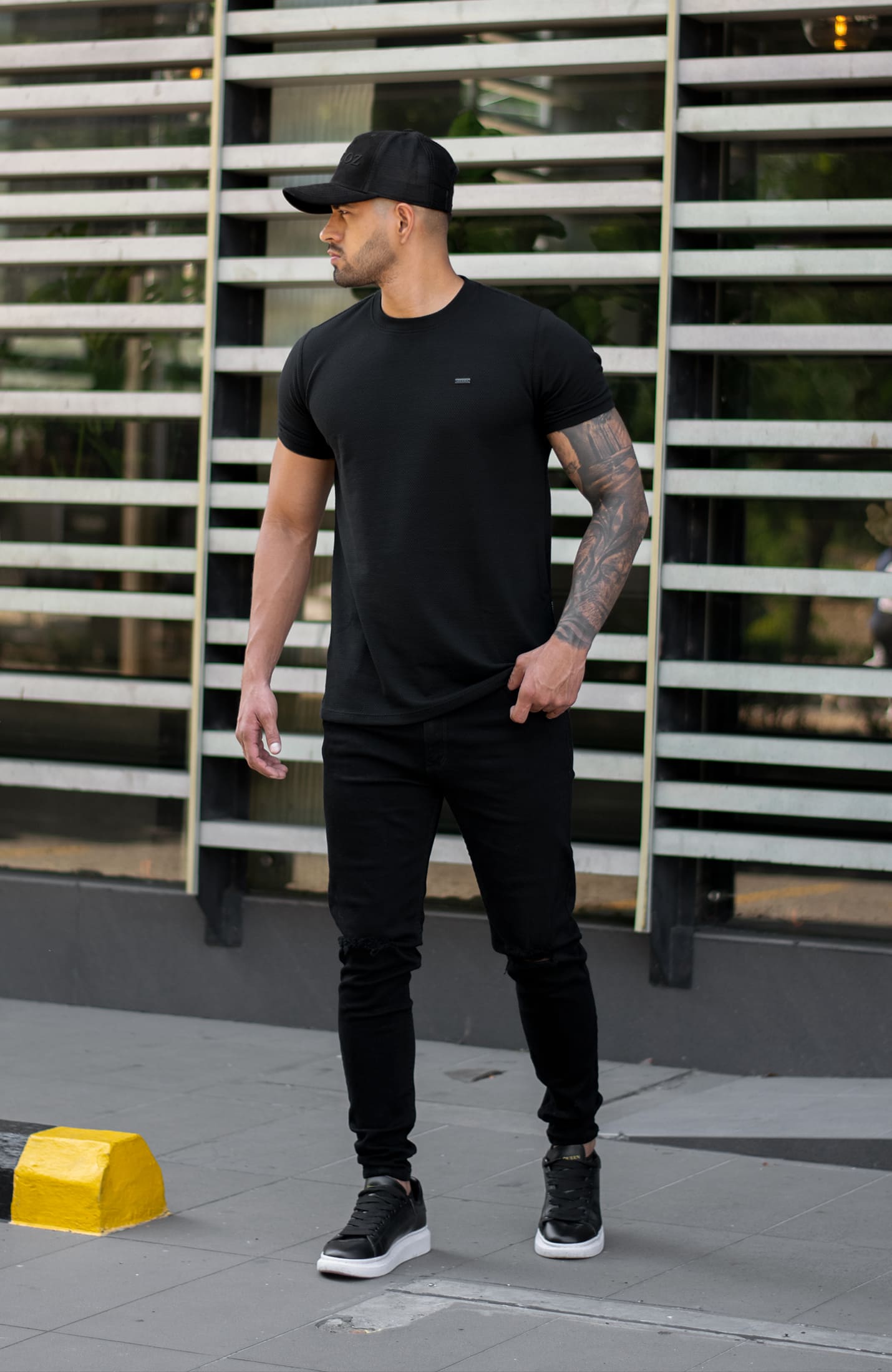 TSHIRT ZAIN NEGRA TEXTURA