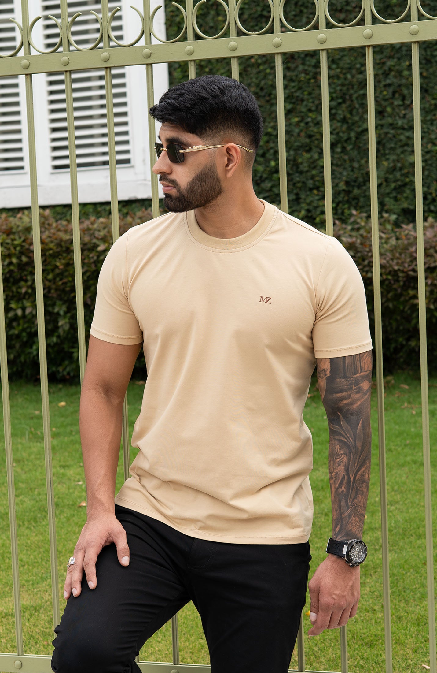 CAMISETA BASICA BEIGE