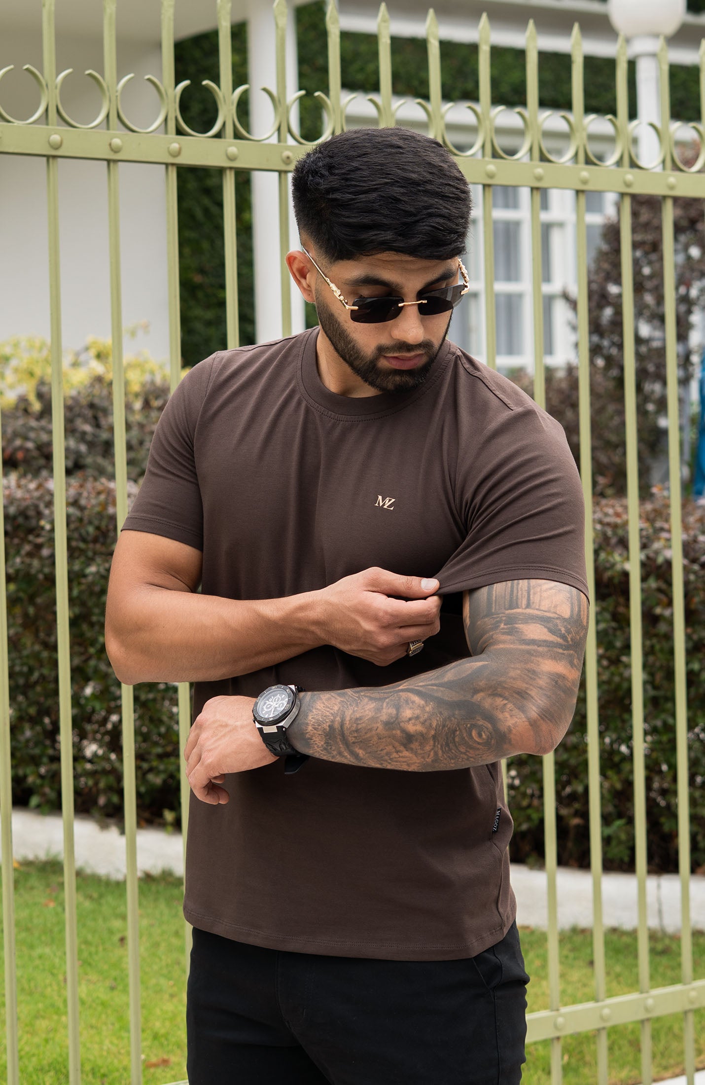 CAMISETA BASICA CAFÉ