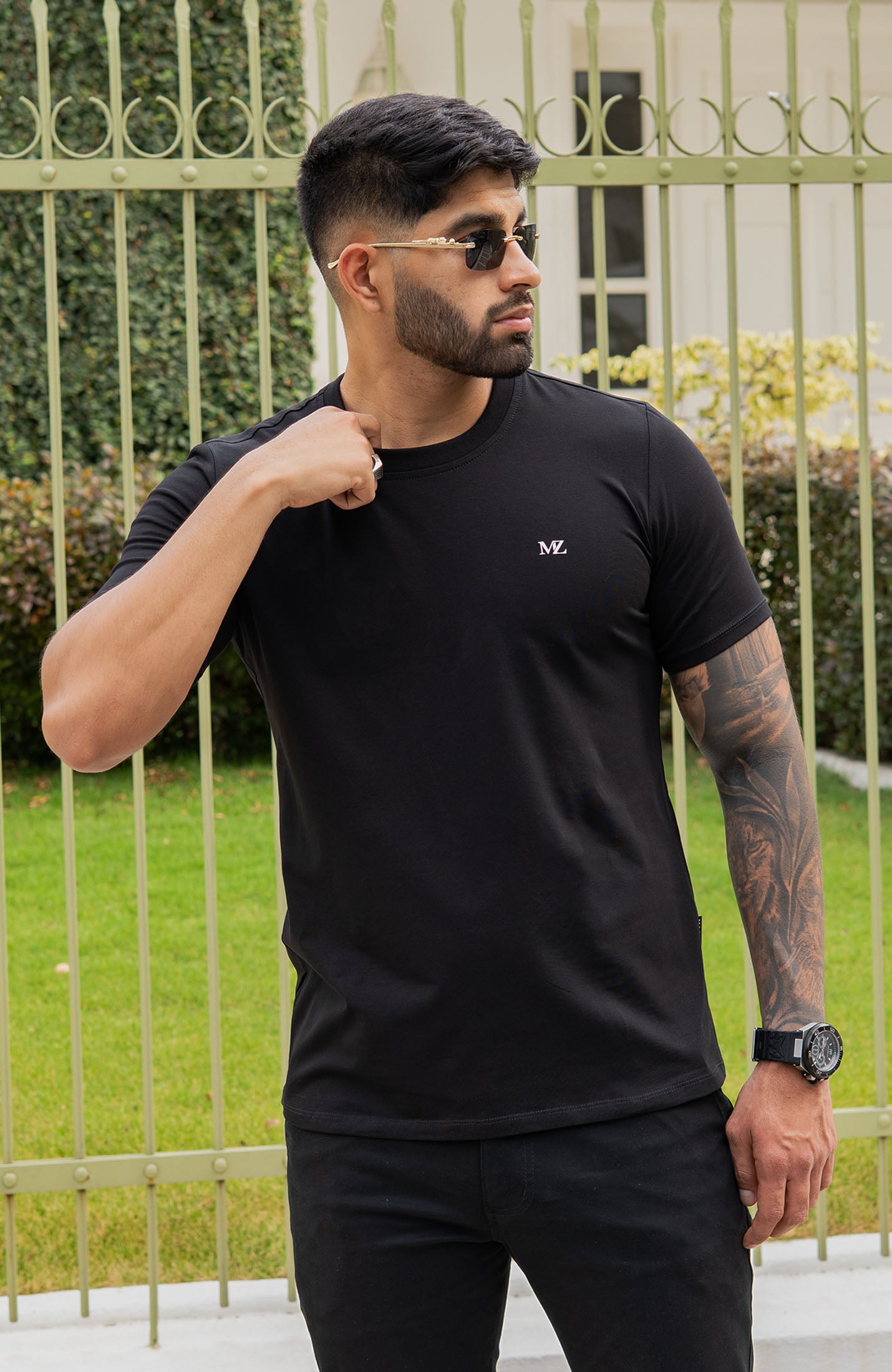 CAMISETA BASICA NEGRO