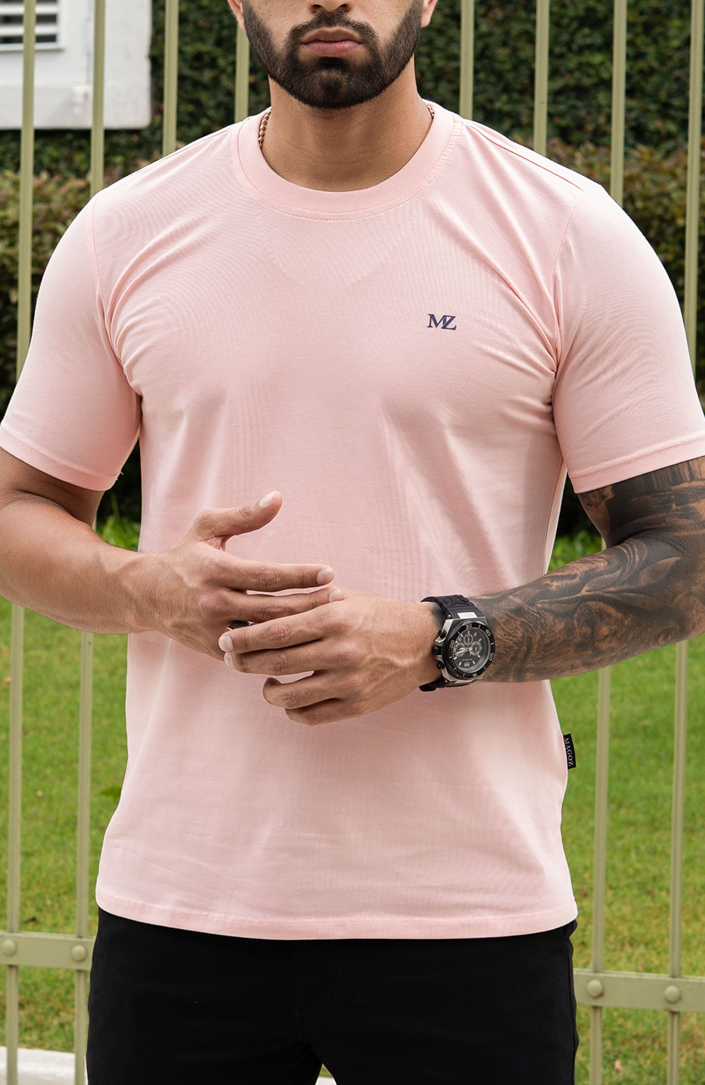 CAMISETA BASICA ROSA