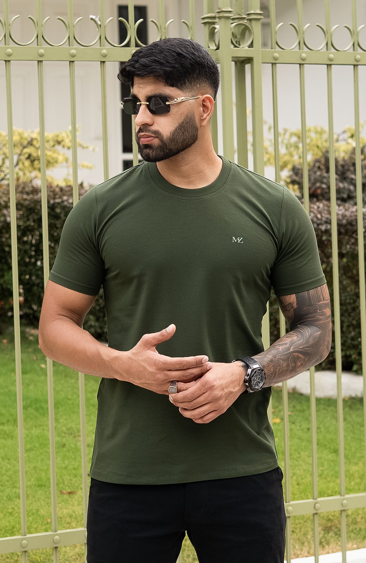 CAMISETA BASICA VERDE