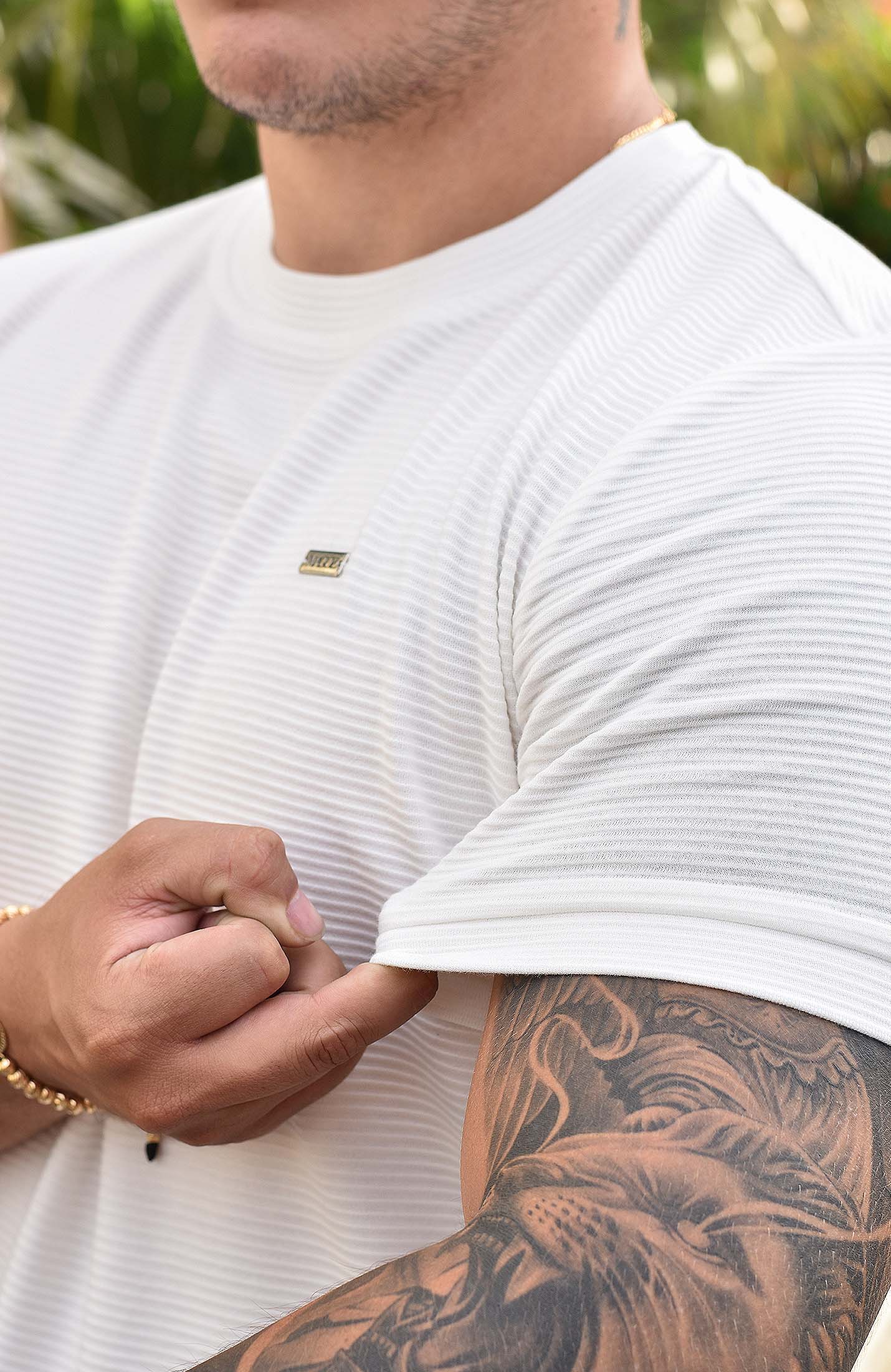 TSHIRT GENDRICK ACANALADA MARFIL