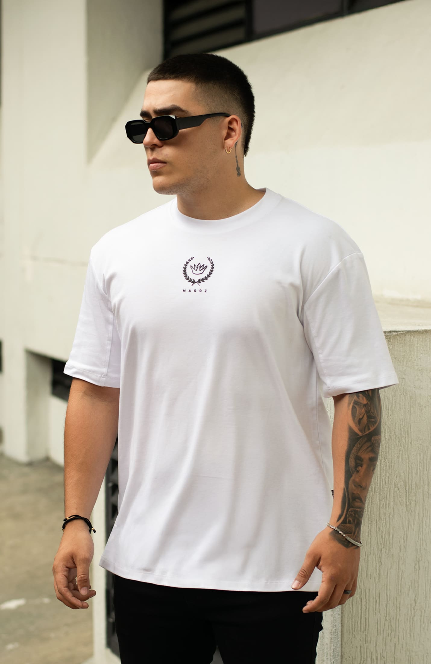 OVERSIZE LAUREL BLANCO