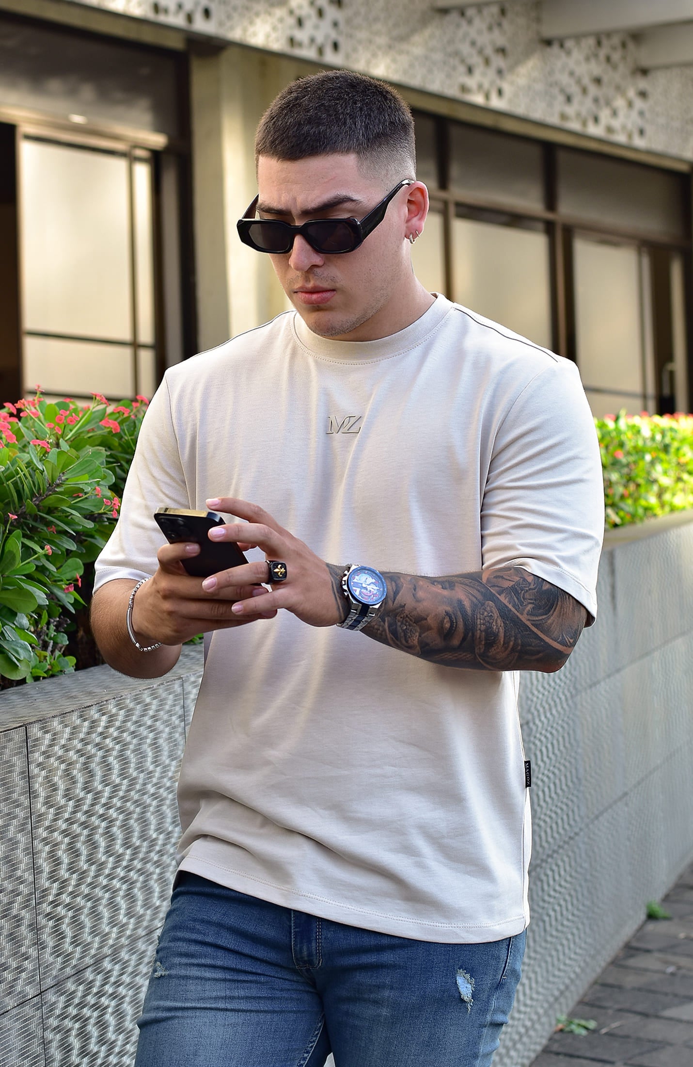 TSHIRT OVERSIZED TORONTO MZ BEIGE