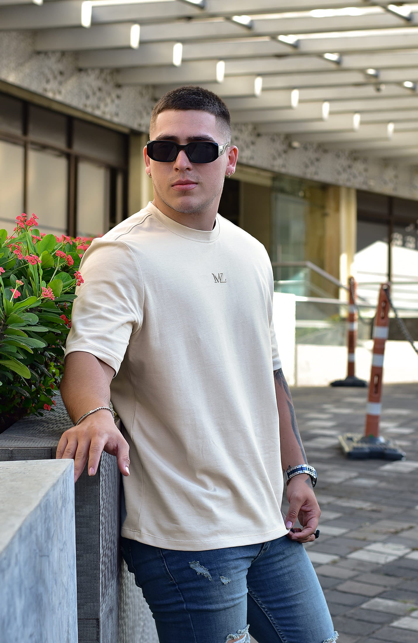 TSHIRT OVERSIZED TORONTO MZ BEIGE