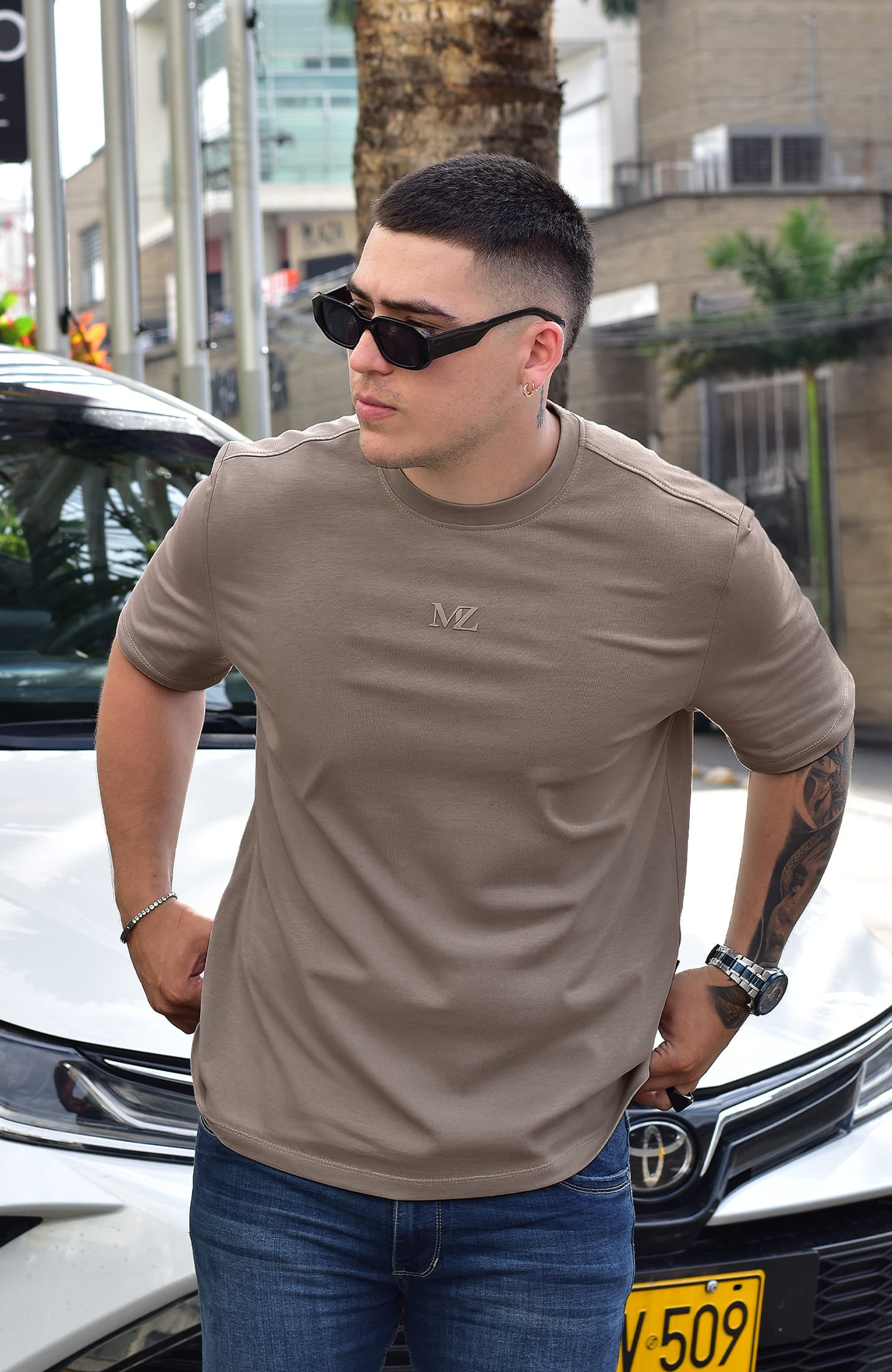 TSHIRT OVERSIZED TORONTO MZ CAMEL