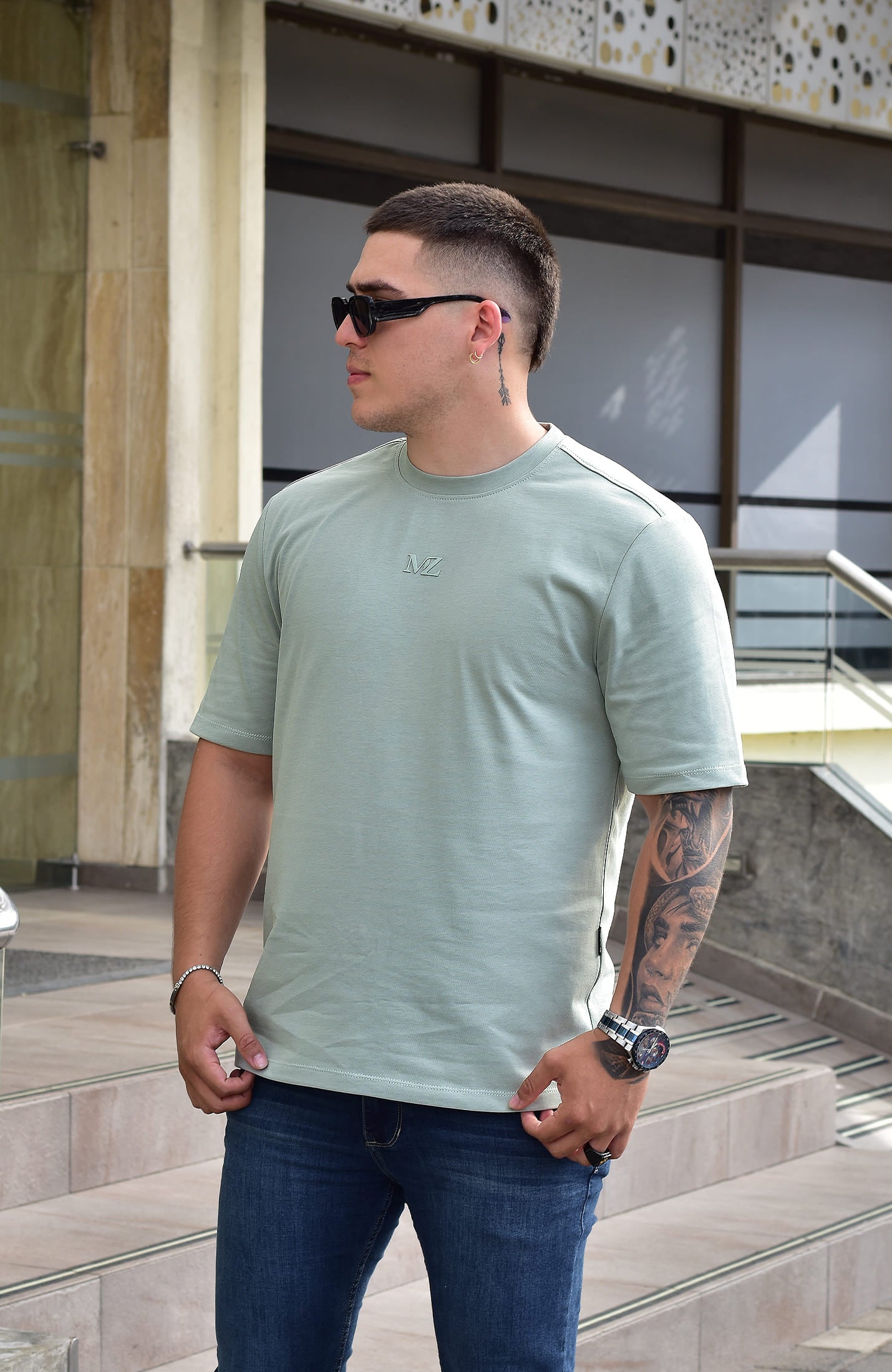 TSHIRT OVERSIZED TORONTO MZ VERDE CLARO