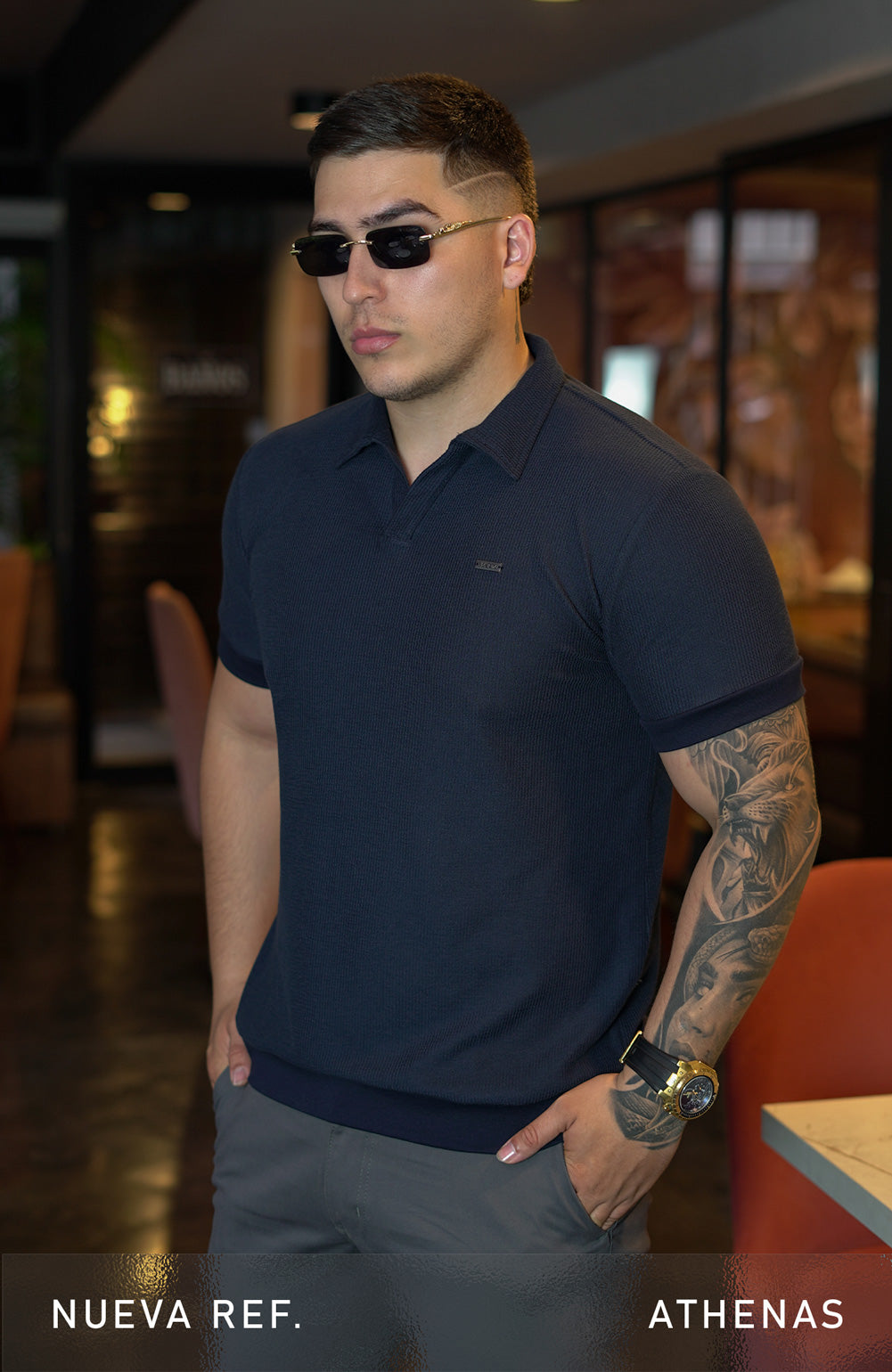 POLO ATHENAS MARINO