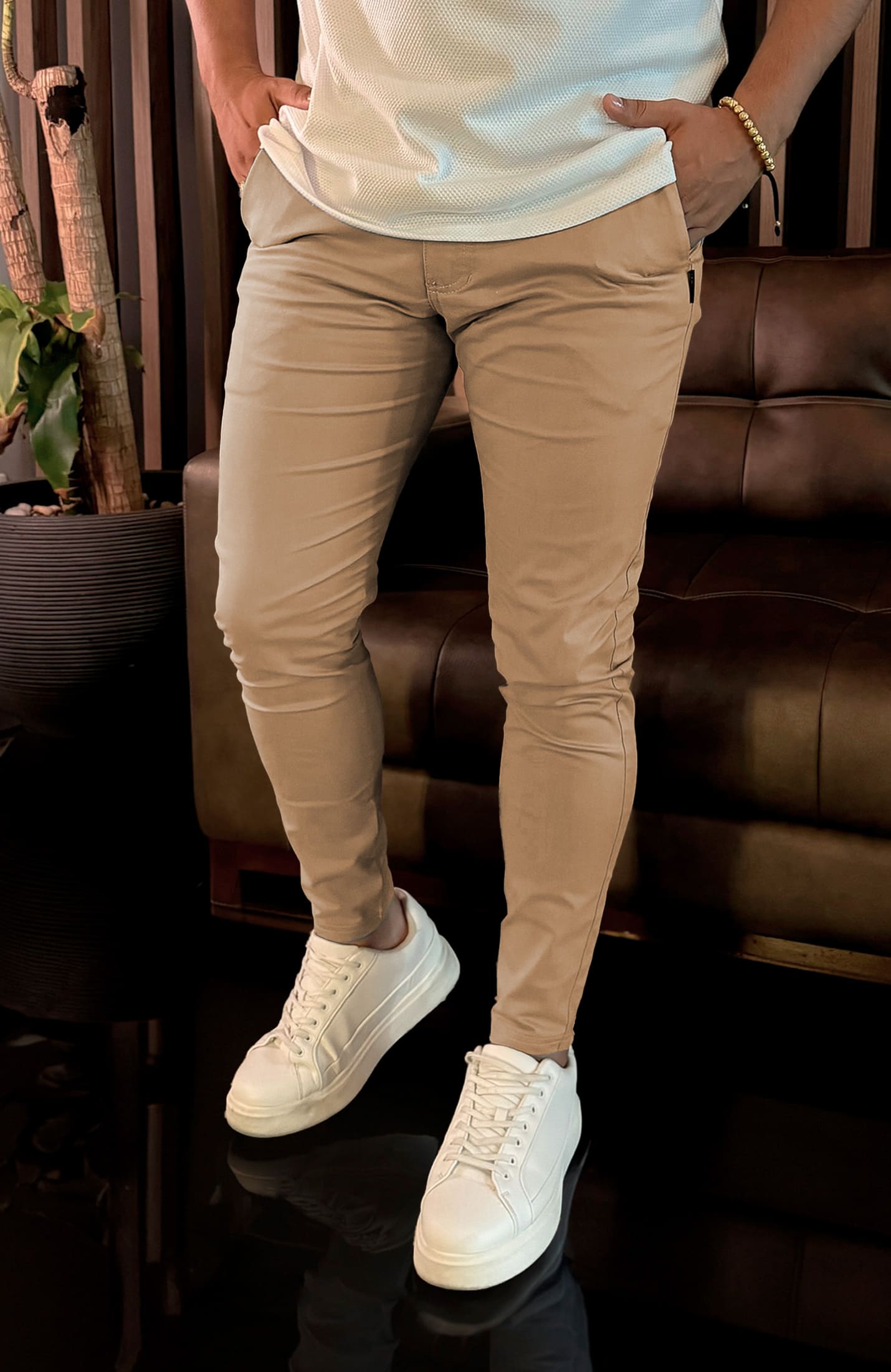 Dril Beige Outfit Pantalón Drill Hombre Pantalon Dril Blanco