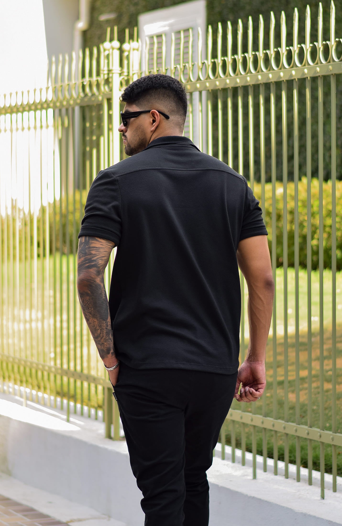 IBIZA TEXTURE SHIRT NEGRA