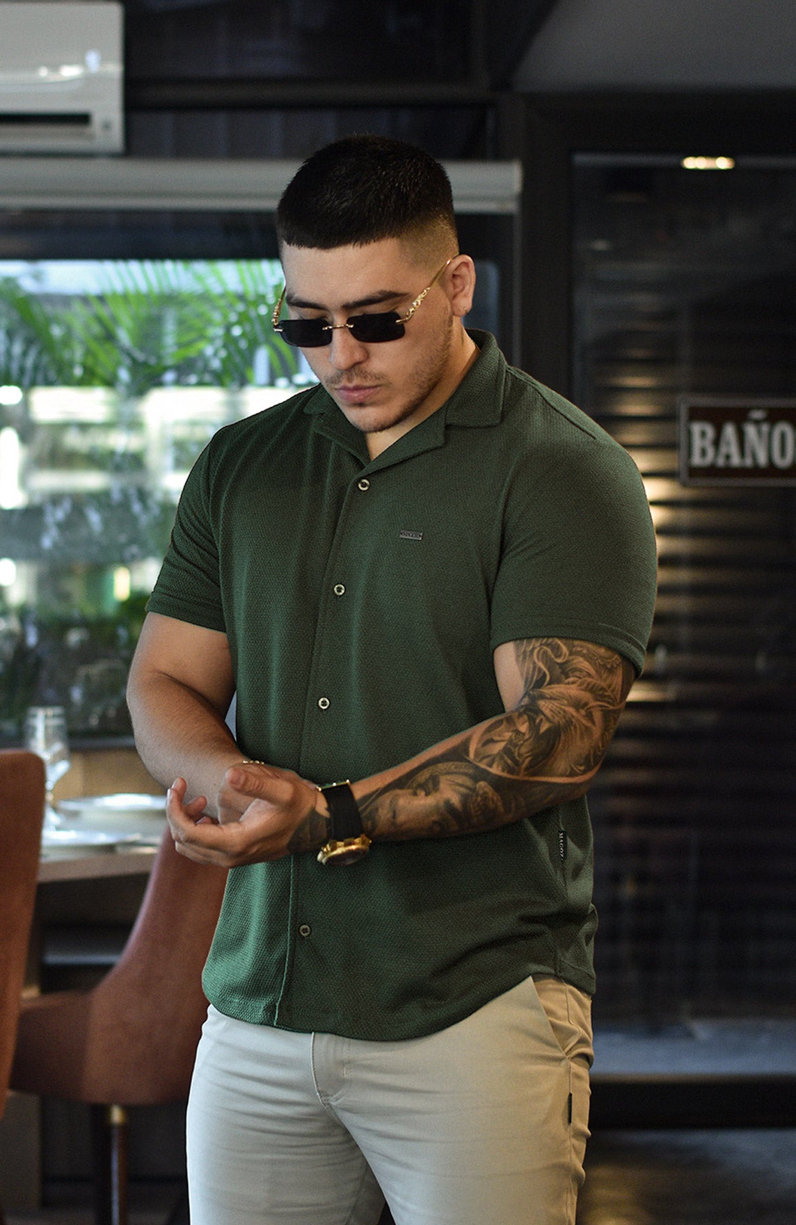 IBIZA TEXTURE SHIRT VERDE
