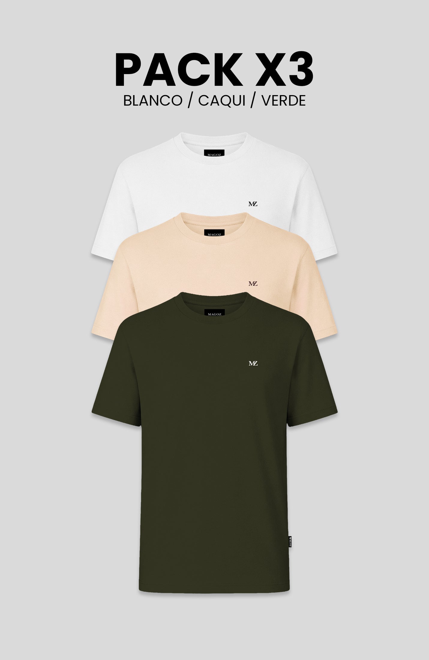 PACK TSHIRT MAGOZ ESSENCIAL