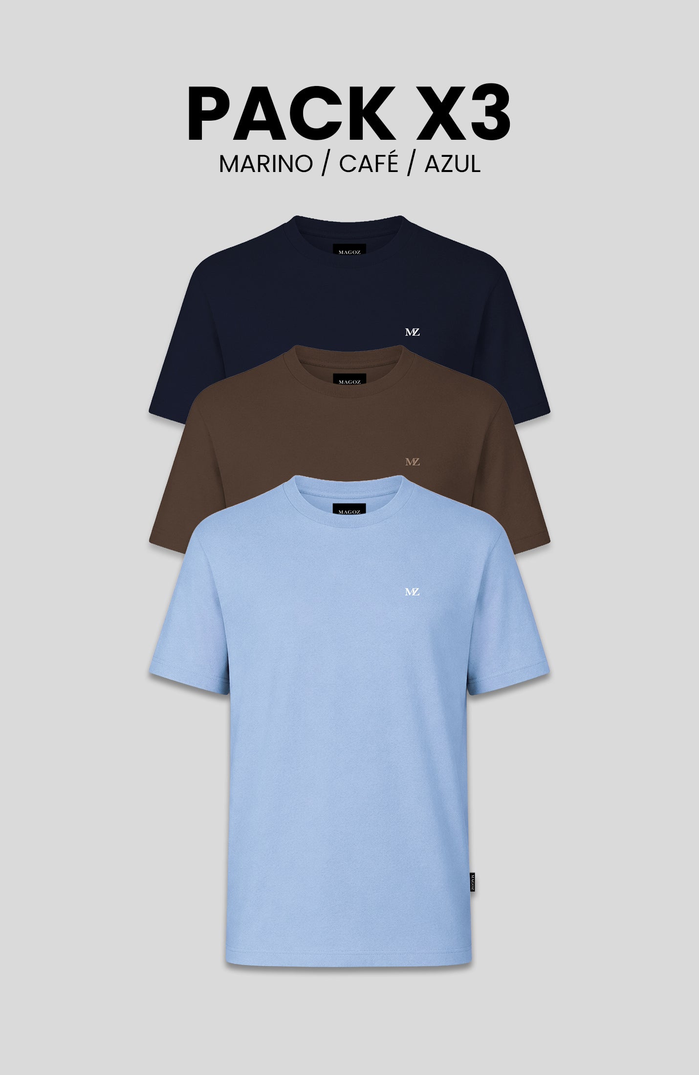 PACK TSHIRT MAGOZ ESSENCIAL