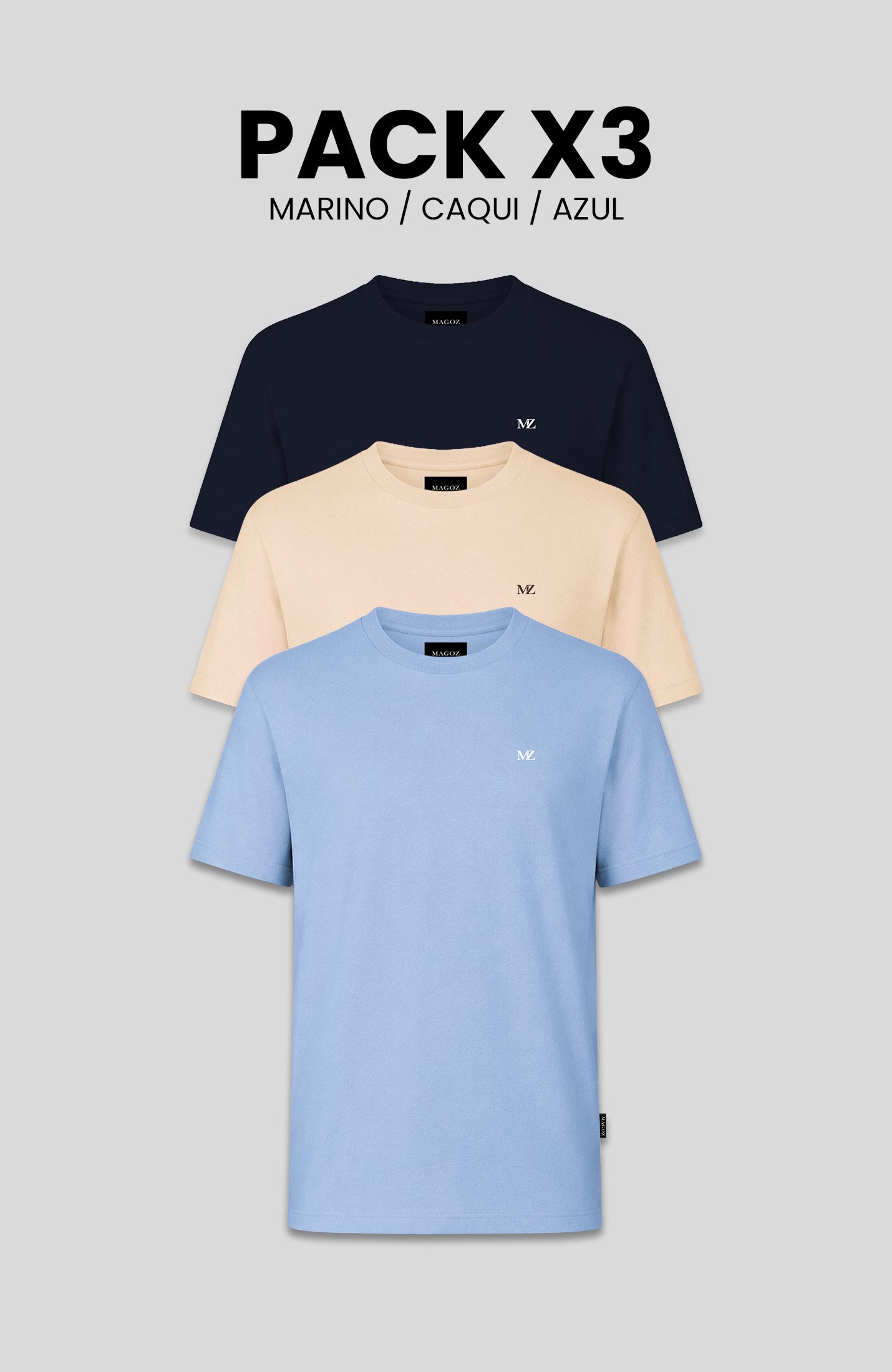 PACK TSHIRT MAGOZ ESSENCIAL