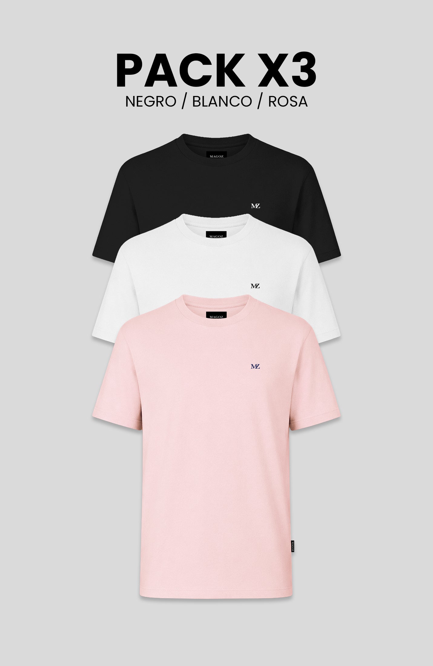 PACK TSHIRT MAGOZ ESSENCIAL