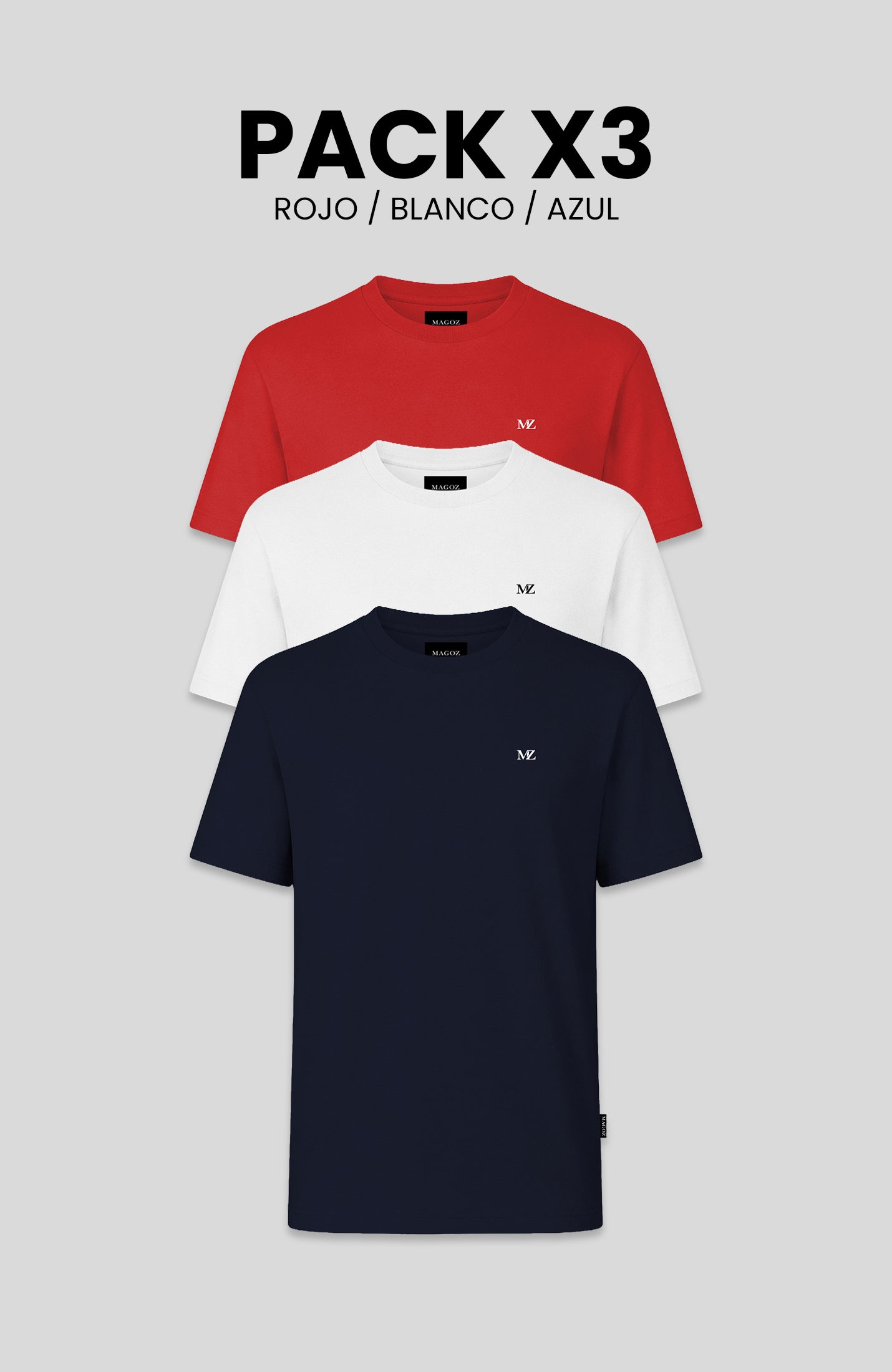 PACK TSHIRT MAGOZ ESSENCIAL
