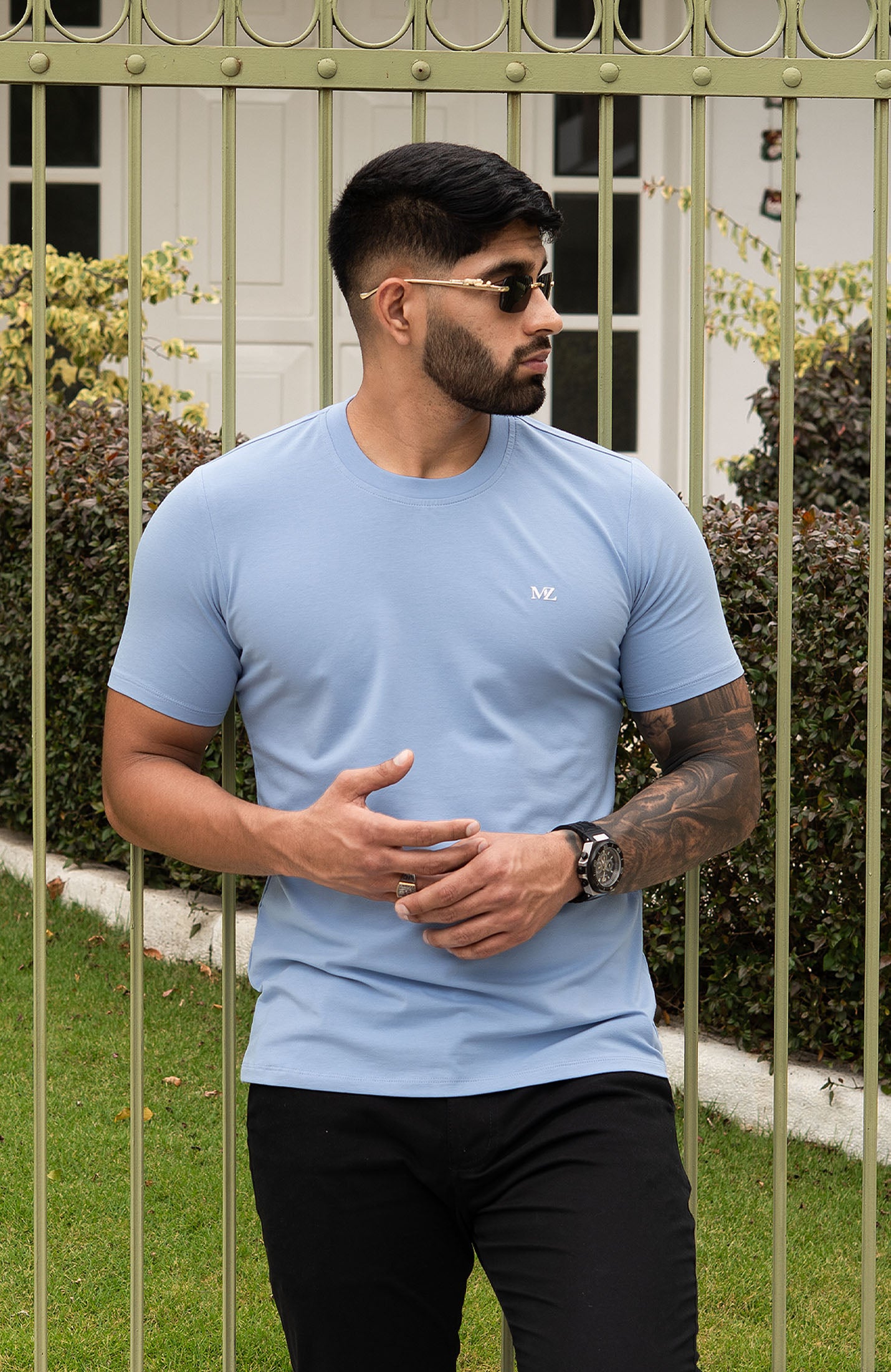 CAMISETA BASICA AZUL