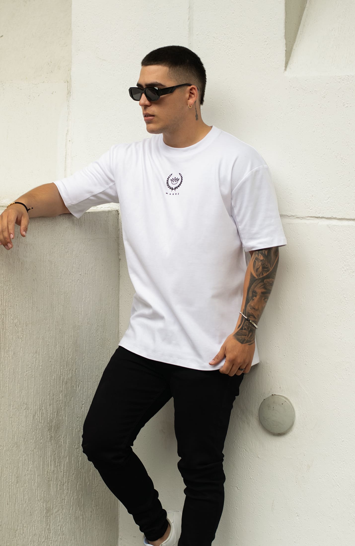 TSHIRT OVERSIZED LAUREL BLANCO