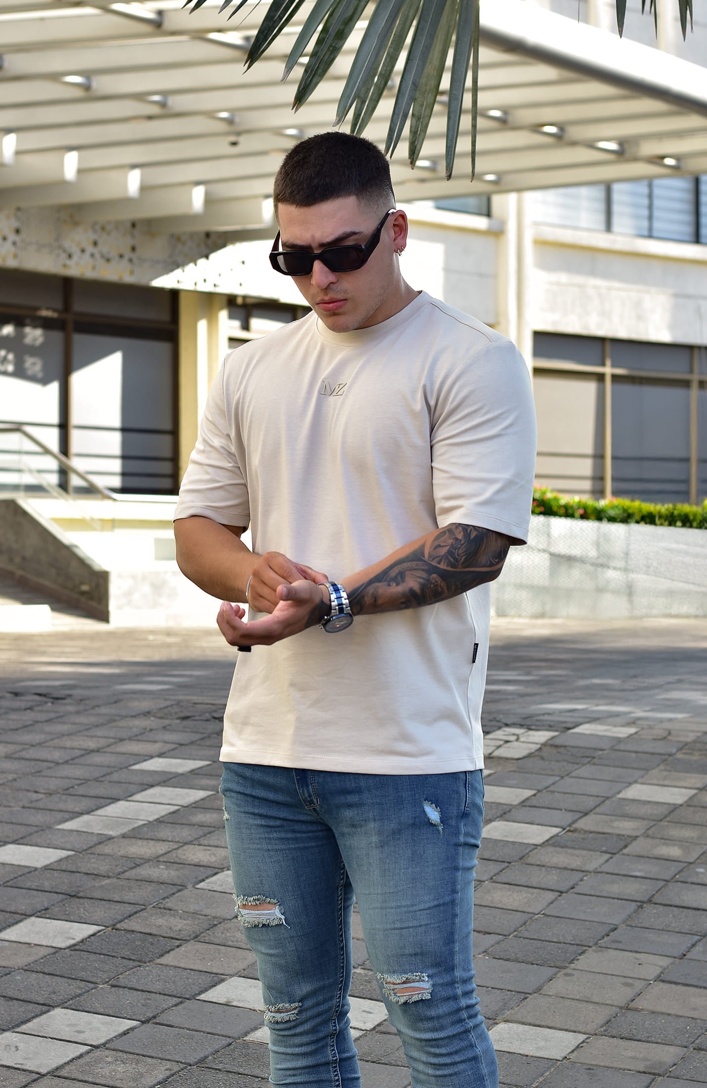 TSHIRT OVERSIZED TORONTO MZ BEIGE