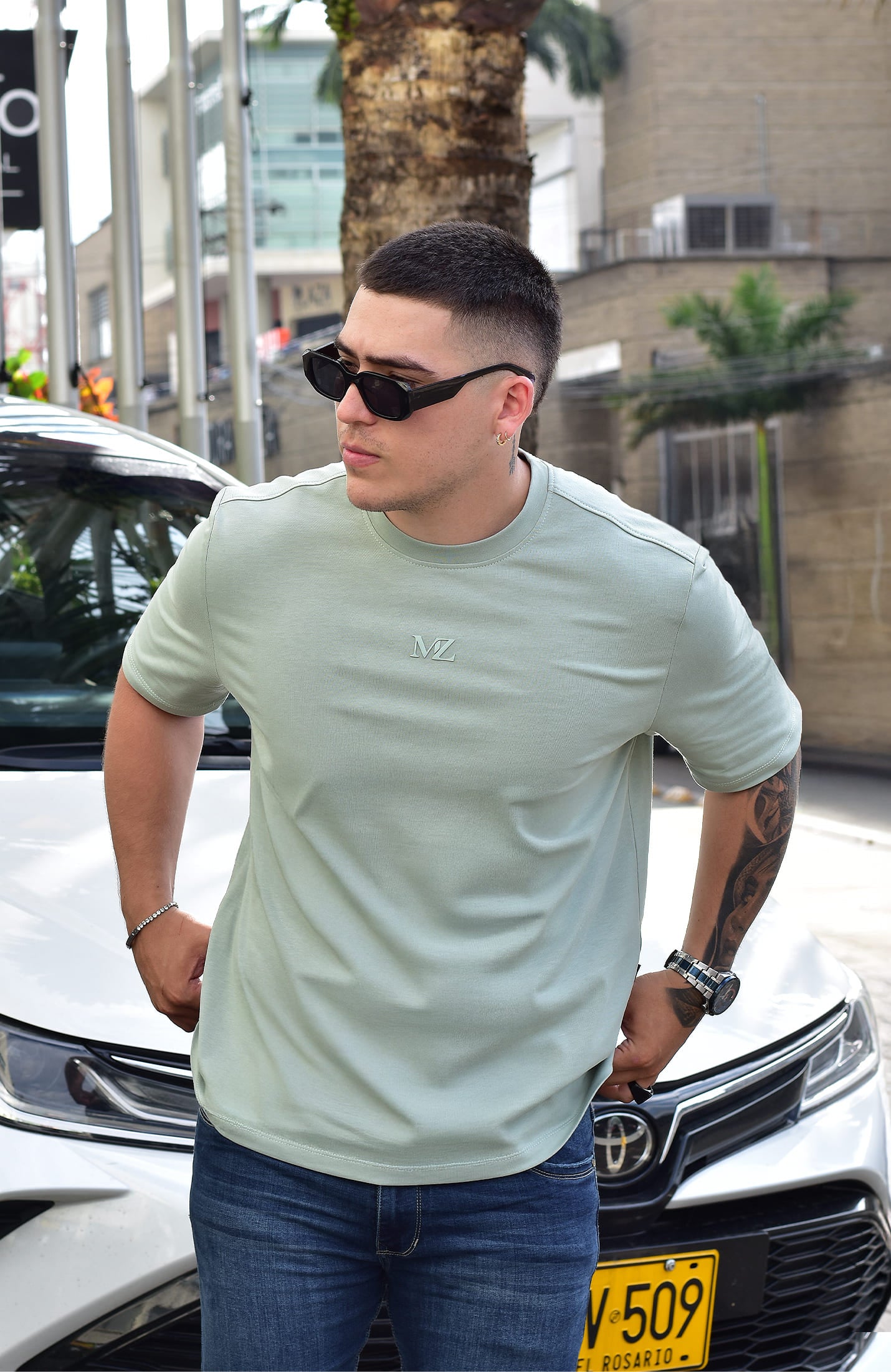 TSHIRT OVERSIZED TORONTO MZ VERDE CLARO