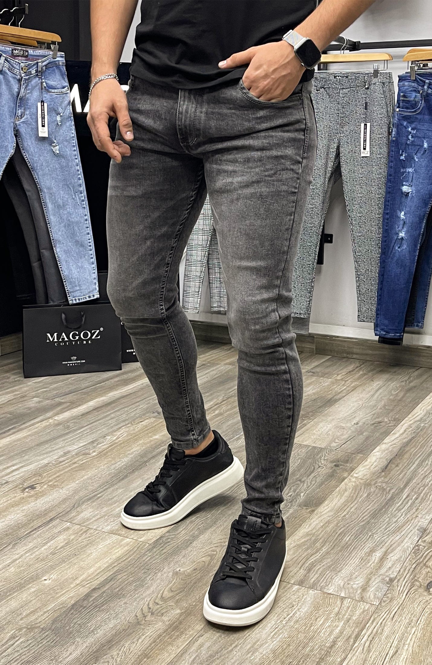 NIAGARA BLACK JEAN - magoz store