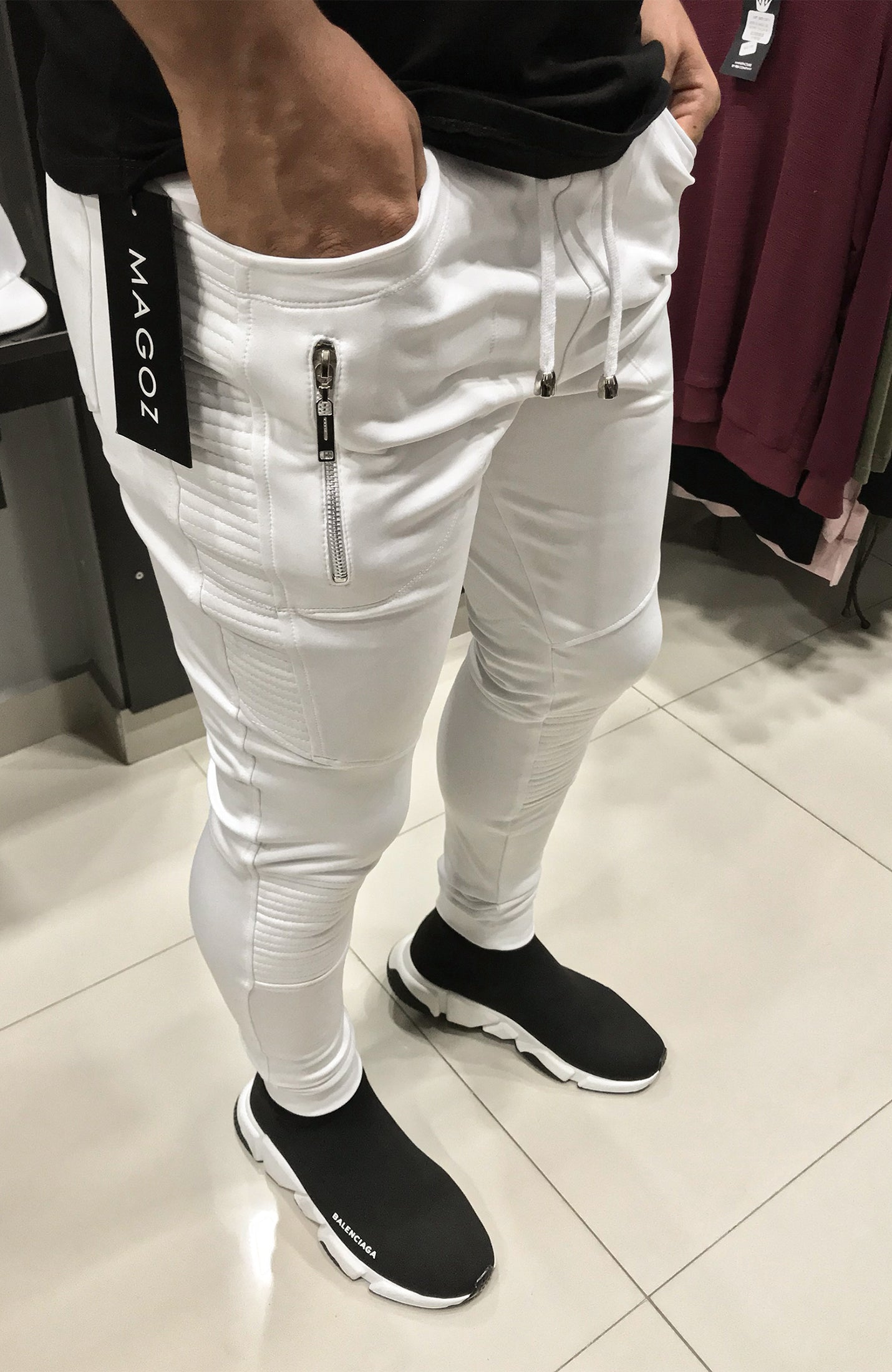 JOGGER STIVEN WHITE - magoz store